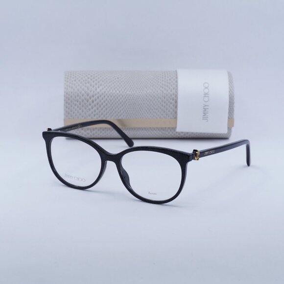 Final Price! Jimmy Choo JC309 0DXF 00 Black Eyeglasses 53mm main image 8